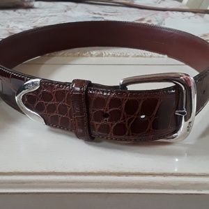 Genuine Ralph Lauren Sterling Alligator belts